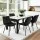 Artiss Set of 4 Black Velvet Dining Chairs – Grid Tufted, Ergonomic Design with Metal Legs, 51x44x80cm, Easy Assembly