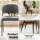 Artiss Dining Chairs Set of 2 Grey Linen Fabric Soft Upholstered Plywood Metal Frame