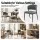 Artiss Dining Chairs Set of 2 Grey Linen Fabric Soft Upholstered Plywood Metal Frame