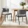 Artiss Dining Chairs Set of 2 Grey Linen Fabric Soft Upholstered Plywood Metal Frame