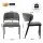 Artiss Dining Chairs Set of 6 Linen Fabric Upholstered Grey Plywood Seat and Backrest Metal Frame Home Office