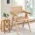 Artiss Dining Chair: Rubber Wood Frame, Rattan Seat, 50x59.5x81cm, Boho Style, Ergonomic Design, Easy Assembly