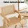 Artiss 2x Wooden Dining Chairs - Natural Rattan Seat, Rubber Wood Frame, Ergonomic Design, 120kg Capacity, Easy Assembly