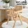 Artiss Set of 4 Dining Chairs - Natural Rubber Wood Frame, Rattan Seat, Ergonomic Design, 120kg Capacity, Easy Assembly