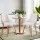 Artiss Set of 2 White Dining Chairs, PU Leather, Diamond Tufted, Wood Frame, Padded Seat, 150kg Capacity
