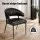Artiss Yolanda Dining Chairs Set of 2, Black PU Leather, Metal Frame, 150kg Capacity, 49x52x77cm, 1-Year Warranty