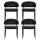 Artiss Yolanda Dining Chairs Set of 4 - Black PU Leather, Metal Frame, Plush Cushioning, 150kg Capacity, Elegant Design