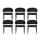 Artiss Yolanda Dining Chairs Set of 6 PU Leather Padded Metal Beige and Black