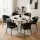 Artiss Yolanda Dining Chairs Set of 6 PU Leather Padded Metal Beige and Black