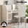 Artiss Astra Dining Chairs Set of 4, White Leather Look, Channel Tufted, Waterproof, Metal Legs, 39x43x95cm