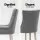 Artiss Cayes French Provincial Dining Chairs Set of 4 - Grey Linen, 13cm Cushion, Rubber Wood Legs, 1-Year Warranty