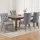 Artiss Cayes French Provincial Dining Chairs Set of 4 - Grey Linen, 13cm Cushion, Rubber Wood Legs, 1-Year Warranty
