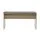 Artiss NATU 90cm Oak Dining Bench - Upholstered Seat, Sturdy 15mm Particle Board, Faux Linen, Natural Wood Grain Finish