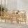 Artiss Set of 6 Wishbone Dining Chairs - Rubberwood Frame, Rattan Seat, Ergonomic Design, 120kg Capacity, Natural Finish
