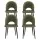 Artiss Loren Green Velvet Dining Chairs Set of 4 - Stylish Plywood Frame, Metal Legs, 81cm Height, 150kg Capacity