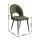 Artiss Loren Dining Chairs Set of 6 Green Velvet Padded Seat with Metal Legs 150kg Capacity 48 x 48 x 81cm