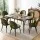 Artiss Loren Dining Chairs Set of 6 Green Velvet Padded Seat with Metal Legs 150kg Capacity 48 x 48 x 81cm