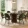 Artiss Loren Dining Chairs Set of 6 Green Velvet Padded Seat with Metal Legs 150kg Capacity 48 x 48 x 81cm