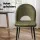 Artiss Loren Dining Chairs Set of 6 Green Velvet Padded Seat with Metal Legs 150kg Capacity 48 x 48 x 81cm