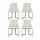 Artiss Balen Dining Chairs Set of 4 - Beige Linen, Sturdy Plywood Frame, Plush Cushions, 47x53x86cm, 150KG Capacity