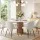 Artiss Dining Chairs Set of 6 Sherpa Bouclé Upholstered White Wingback Chairs with Steel Legs 150kg Capacity