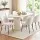 Artiss Dining Chairs Set of 6 Sherpa Bouclé Upholstered White Wingback Chairs with Steel Legs 150kg Capacity