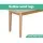 Artiss Dining Bench, Faux Linen Upholstery, Rubberwood Legs, 106cm, Beige Oak, 300kg Capacity, Contemporary Design