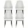 Artiss Dining Chairs Set of 4, Beige & Black, PU Leather, Steel Legs, 150kg Capacity, Modern Design, Easy Assembly