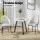 Artiss Dining Chairs Set of 4, Beige & Black, PU Leather, Steel Legs, 150kg Capacity, Modern Design, Easy Assembly