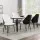 Artiss Dining Chairs Set of 4, Beige & Black, PU Leather, Steel Legs, 150kg Capacity, Modern Design, Easy Assembly