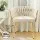 Artiss Velvet Dining Chair Beige, Hand-Woven Backrest, Armrests, Steel Legs, 63x50x69cm, 150kg Capacity