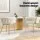 Artiss Set of 4 Velvet Dining Chairs - Beige, Solid Wood Frame, Steel Legs, 69cm, 150kg Capacity, Hand-Woven Backrest