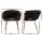 Artiss Velvet Dining Chair - Black, Hand-Woven Backrest, Metal Frame, 60x50x69cm, 150kg Capacity, Easy Assembly