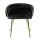 Artiss Velvet Dining Chair - Black, Hand-Woven Backrest, Metal Frame, 60x50x69cm, 150kg Capacity, Easy Assembly