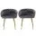 Artiss Set of 2 Grey Velvet Dining Chairs - Elegant Armchairs with Steel Legs, Hand-Woven Backrest, 150kg Capacity