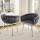 Artiss Set of 2 Grey Velvet Dining Chairs - Elegant Armchairs with Steel Legs, Hand-Woven Backrest, 150kg Capacity