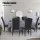 Artiss Dansk Dining Chairs Set of 4 - Dark Grey Linen, Tufted Parsons Design, Extra Thick Foam, Pinewood Frame, 104cm