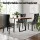 Timeless Elegance: Set of 4 Artiss Black Dining Chairs with PU Leather, Button-Tufted Back, and Rubberwood Legs