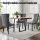 Artiss Set of 4 Grey Velvet Dining Chairs, Button Tufted, Rivet Edge, Rubberwood Legs, 50x46x96cm, 150kg Capacity