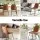 Artiss 2x Retro Dining Chairs - Brown PU Leather, Ergonomic Design, Metal Sled Legs, 48x58x83cm, Mid-Century Accent