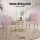Artiss Set of 4 Pink Velvet Dining Chairs with Armrests - Luxurious, Sturdy Steel Legs, Easy Assembly, 150kg Capacity