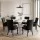 Artiss Set of 6 Velvet French Provincial Dining Armchairs Black 54x62x96cm Tufted 13cm Foam Rubber Wood Legs