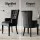 Artiss Set of 6 Velvet French Provincial Dining Armchairs Black 54x62x96cm Tufted 13cm Foam Rubber Wood Legs