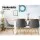Artiss Kalmar Dining Chairs Set of 2 - Grey Upholstered Fabric, Solid Beech Wood Frame, Scandinavian Design, 81cm Height