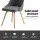 Artiss Kalmar Dining Chairs Set of 4 - Grey, Soft-Touch Fabric, Beech Wood Frame, 45cm Seat Height, Scandinavian Style
