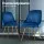 Artiss Velvet Dining Chairs Set of 4 - Blue, Channel Tufted, Gold Legs, 44x41x80cm, High Resilience Foam, Easy Assembly