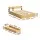 Artiss Aura Double Bed Frame with Storage Drawers, USB Charging Ports, Wood Finish, Sturdy Slats, 211x142cm