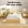 Artiss Aura Double Bed Frame with Storage Drawers, USB Charging Ports, Wood Finish, Sturdy Slats, 211x142cm