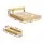 Artiss Aura Queen Bed Frame with Storage Drawers, USB Charging Ports, Thick Particleboard, Plywood Slats, Wood Finish