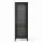 Artiss Slim Buffet Cabinet 45cm Black with Fluted Glass Door and Adjustable Shelves